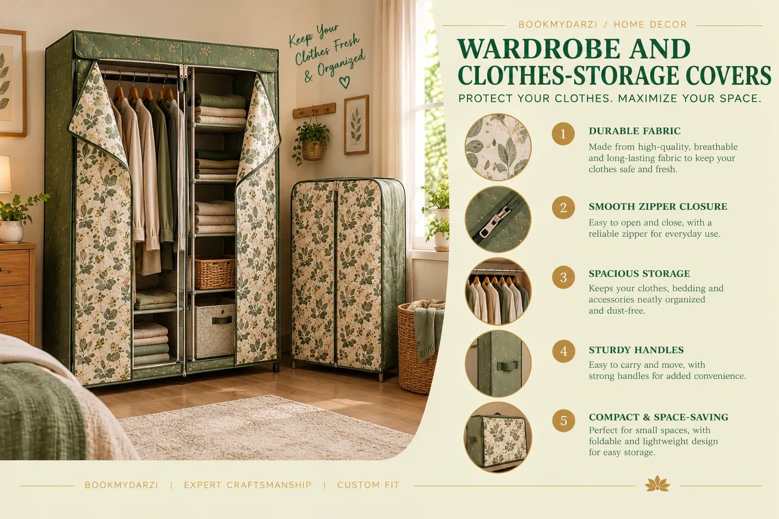 Wardrobe and clothes-storage covers