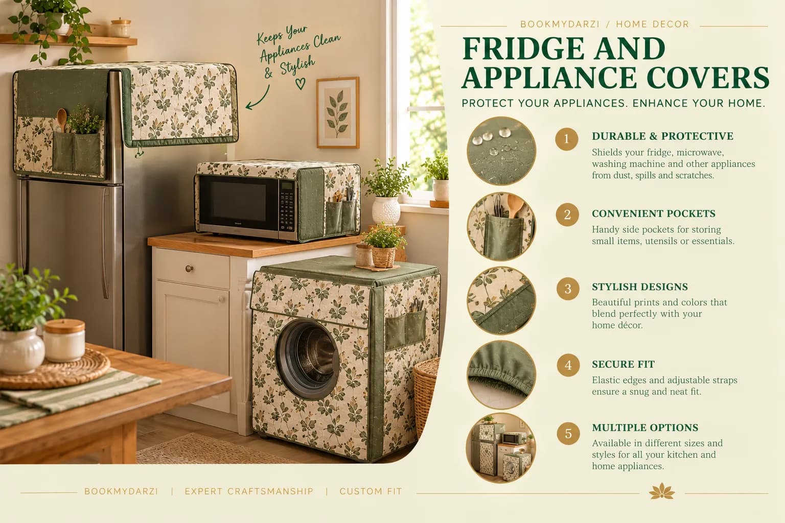 Fridge and appliance covers