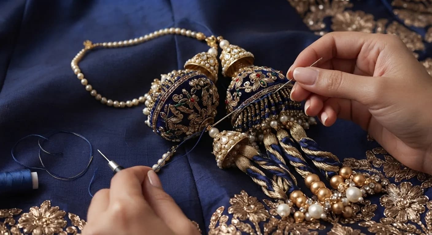 Lehenga Tassels Adjustment