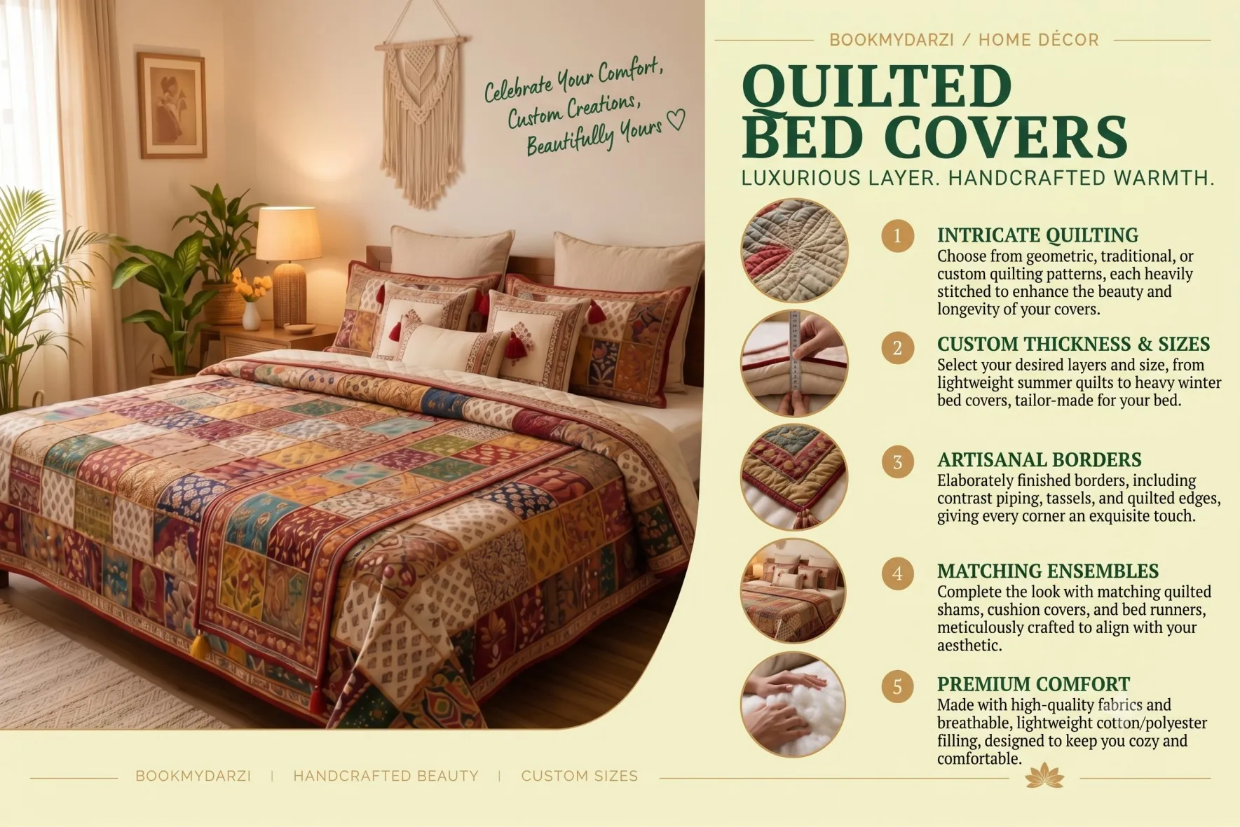 Quilted bed covers