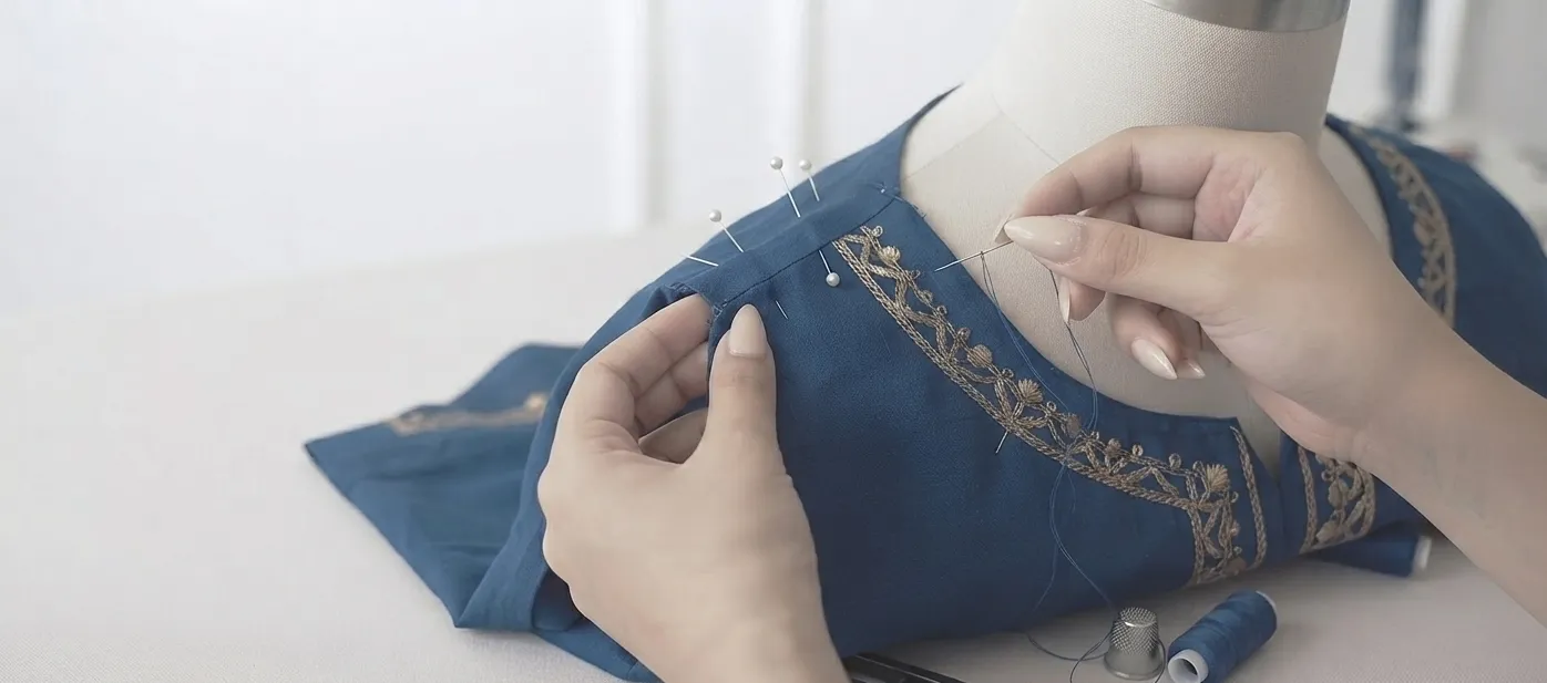Blouse Neck Adjustment